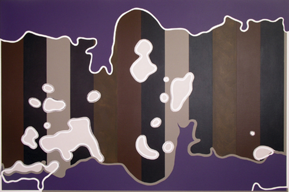 Perwane Sea acryl op linnen 100 x 150 cm