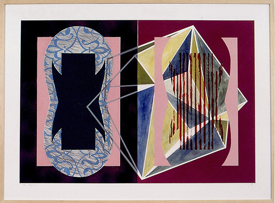 ZT 1998 acryl en alkyd op papier 80 x 120 cm