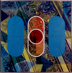 ZT 1997 acryl en alkyd op linnen 100 x 100 cm particuliere collectie 