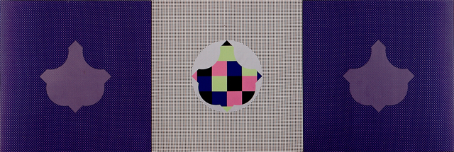 ZT 1994 alkyd en katoen op linnen 100 x 300 cm