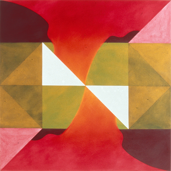 Schilderij acryl en alkyd op linnen 170 x 170 cm