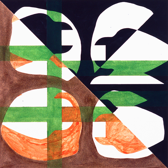 ZT 1990 gouache op papier