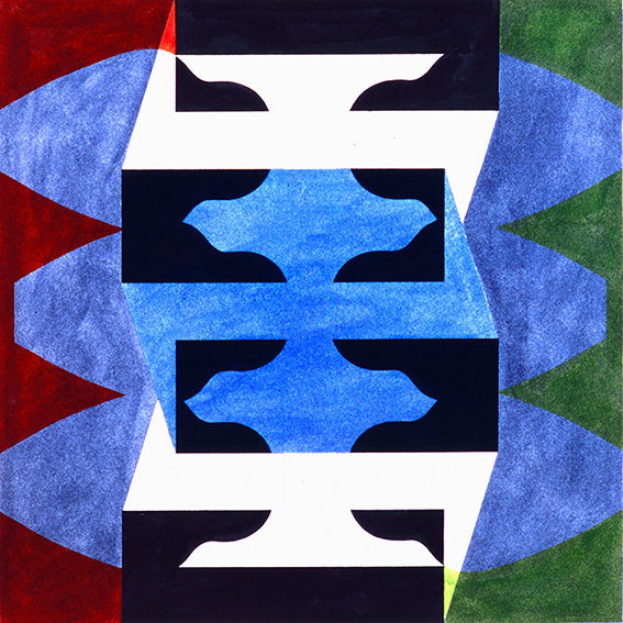 ZT 1990 gouache op papier